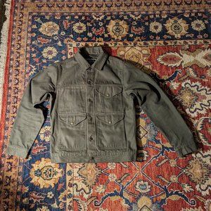 Filson Cruiser Chore Coat, sz M Army Green